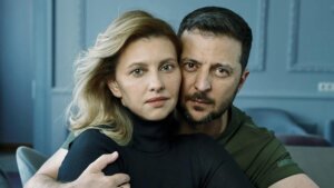 zelenskiy with his wife